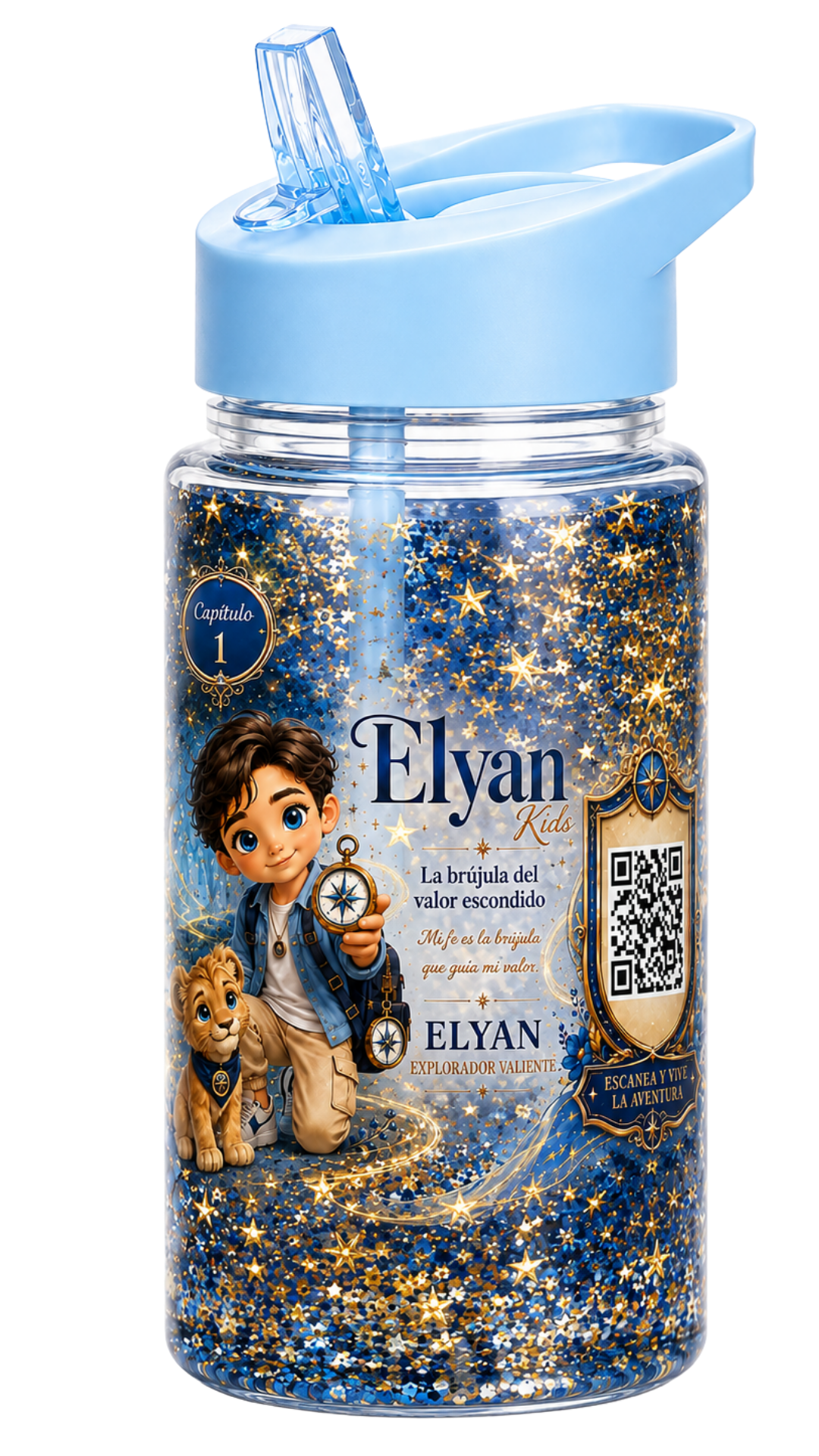 Vaso Elyan Kids – La brújula del valor escondido